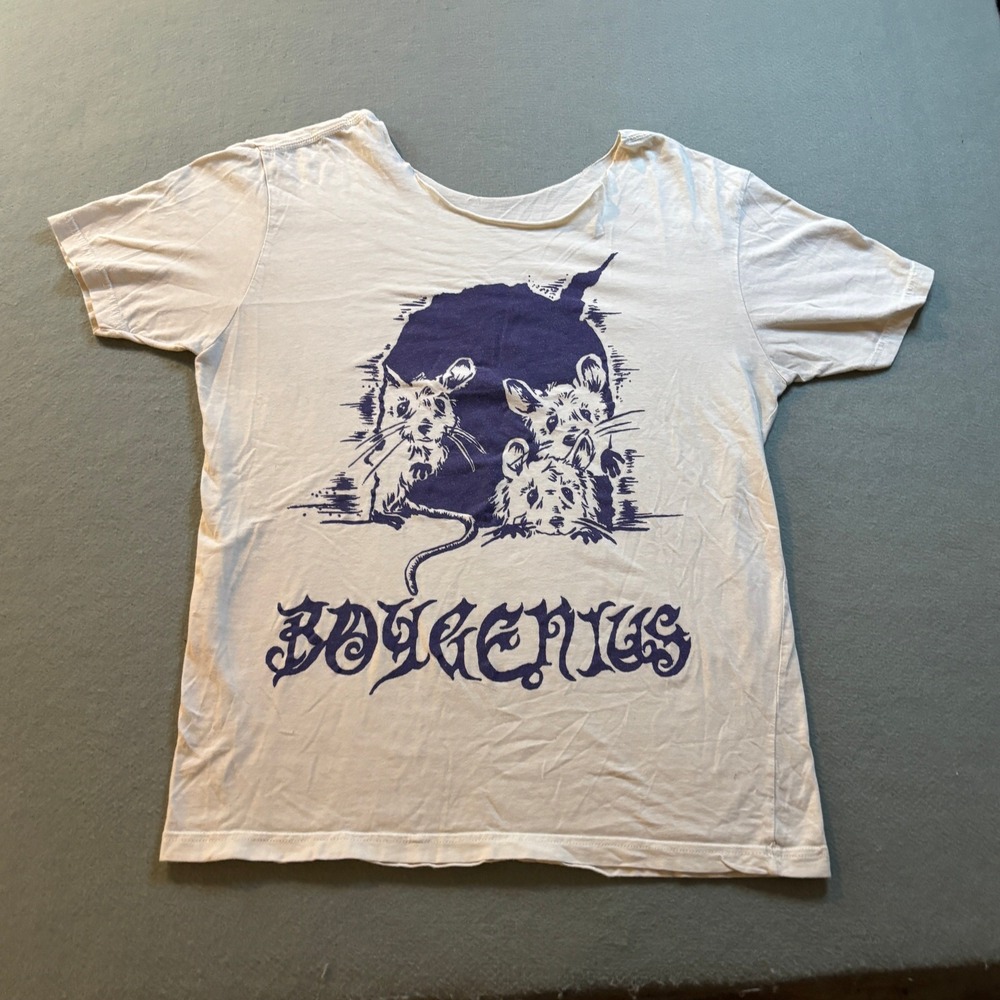 Boygenius Three Rats Band T-Shirt Womens L White Phoebe Bridgers Indie Rock